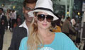 Paris Hilton Arrives at Mumbai International Airport