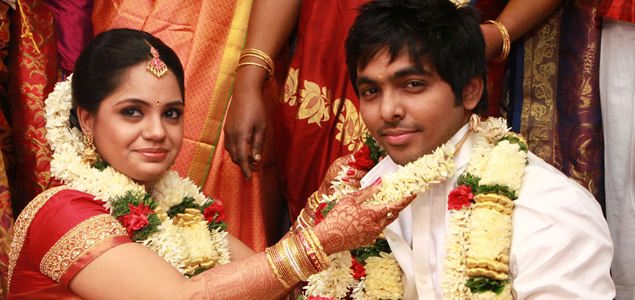 G.V. Prakash Kumar weds singer Saindhavi