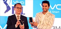 Ranveer singh at the launch of Vivo mobiles in India