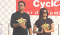 Faltu stars at Mumbai Cyclothon