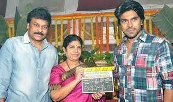 Charans film flagged off by mom