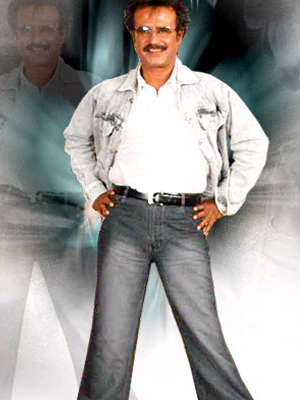 Rajni fights his way to a French movie filler