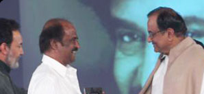 Rajnikanth receives NDTVs Entertainer of the Decade Award