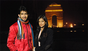 Jamuna Paar crew shoots at India Gate