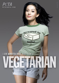 Amrita Rao, a proud vegetarian