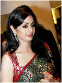 Nervous Sridevi almost trips at Neeta Lulla's show  