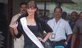 Miss UK Lisa arrives to shoot for Veer - Veer