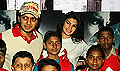 Ritesh & Jacqeline watch Aladin with NGO Kids - Aladin