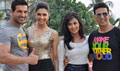 Akki, Deepika, John and Chitrangada at Desi Boyz media meet - Desi Boyz