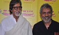 Big B with Aarakshan team launch the music at Radio Mirchi  - Aarakshan