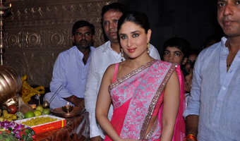 Kareena, Bhandarkar seek Ganapatis blessings for Heroine