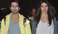 Shahid & Priyanka Arrive From Delhi and Straight go to watch their film at Ketnav - Teri Meri Kahaani Event Photos