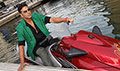 Akshay Rides Jet-Ski For 'Boss' Promotion - Boss Event Photos