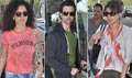 Hrithik Kangana And Priyanka Leave For Delhi To Attend The PC For Krrish 3 - Krrish 3