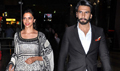 Deepika And Ranveer Return From Delhi - Ram Leela Event Photos