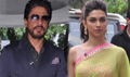 Deepika And SRK Snapped Promoting Chennai Express At Mahalaxmi - Chennai Express