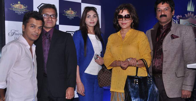 Zeenat Aman At Rajasthan Fashion Week Press Meet In F-Bar