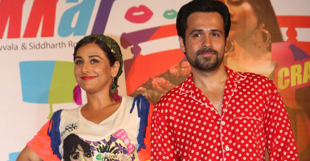 Vidya, Emraan launch Lazy Lad song