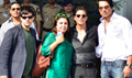 Shahrukh, Farah, Sonu & Vivan Arrive Back From HNY Promotions - Happy New Year Event Photos