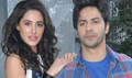 Nargis And Varun At Mithibai College - Main Tera Hero Event Photos