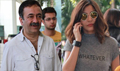 Anushka Sharma & Raju Hirani Leave For Delhi PK Promotions - PK Event Photos