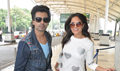 Richa Chadda & Nikhil Dwivedi snapped en-route to Ahmedabad - Tamanchey Event Photos