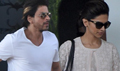 Shahrukh And Deepika Return From Kochadaiyaan Music Launch - Kochadaiyaan Event Photos