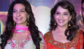 Madhuri Dixit And Juhi Chawla At The Special Screening of Gulaab Gang - Gulab Gang Event Photos