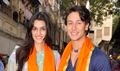 Tiger & Kirti snapped praying at Babulnath temple - Heropanti Event Photos