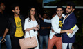 Varun Dhawan, Shraddha Kapoor & Arjun Kapoor snapped at the domestic airport - ABCD 2 Event Photos