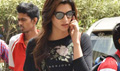 Kriti Sanon Returns From Dilwale Hyderabad Shoot - Dilwale