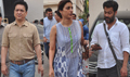 Tabu, Sajid & Abhishek Kapoor Snapped On Sets Of Fitoor - Fitoor