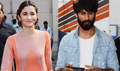 Shahid And Alia Snapped At Shandaar Promotiions - Shaandaar Event Photos