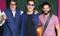 Amitabh Bachchan And Farhan Record A Song For Wazir - Wazir Event Photos