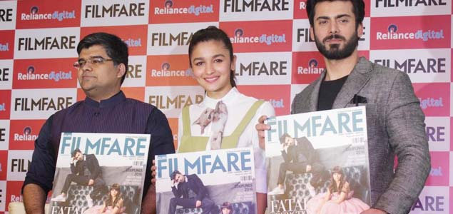 Alia Bhatt and Fawad Khan unveil Filmfare cover