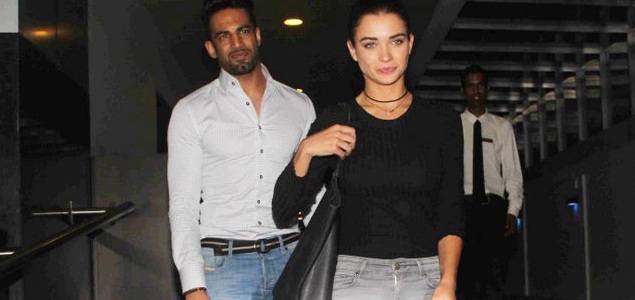 Amy Jackson and Upen Patel snapped post dinner at Hakkassan