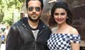 Emraan Hashmi and Prachi Desai snapped at Azhar promotions - Azhar Event Photos