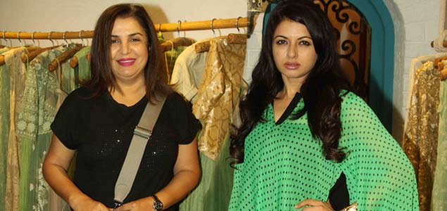 Farah Khan and Bhagyashree at Bhumika store launch