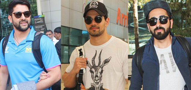 Celebs snapped at domestic airport