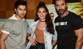 Varun Dhawan, Jacqueline Fernandez & John Abraham at 'Dishoom' promotions - Dishoom Event Photos