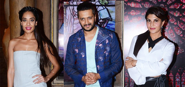 Jacqueline, Ritesh & Lisa Haydon promote Housefull 3 on the sets of Comedy Bachao