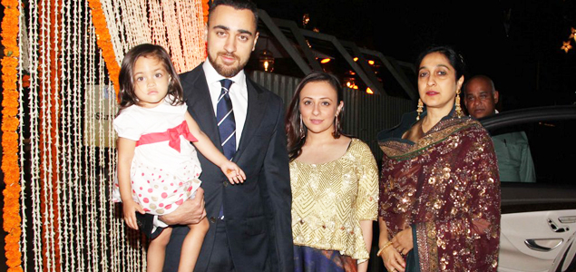 Imran Khan & family snapped at a family wedding