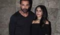 John Abraham and wife Priya Runchal snapped at 'Dishoom' screening - Dishoom Event Photos