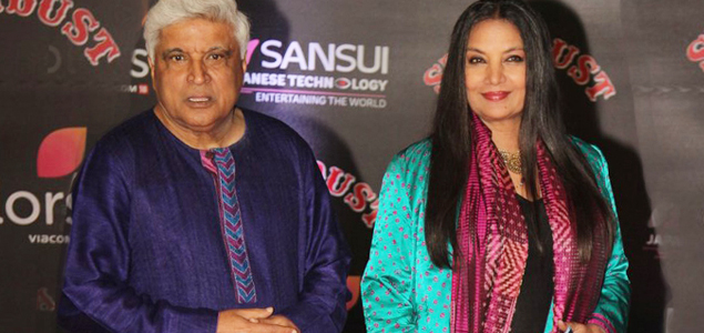 Javed Akhtar and Shabana Azmi at Sansui Stardust Awards Red Carpet