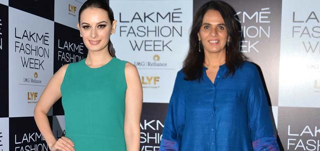 Evelyn Sharma & Anita Dongre at LFW model auditions