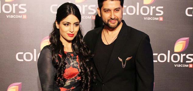 Nin Dusanj and Aftab Shivdasani at Colors Annual Awards 2016