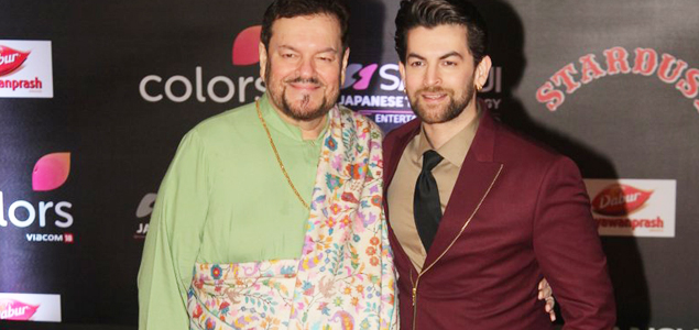 Neil Nitin Mukesh and Nitin Mukesh at Sansui Stardust Awards Red Carpet