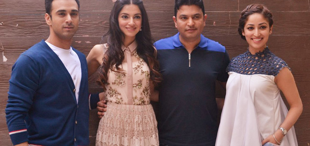 Pulkit Samrat, Divya Khosla Kumar, Bhushan Kumar & Yaami Gautam At Sanam Re Media Meet