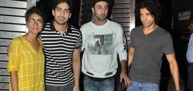 Ranbir Kapoor, Kiran Rao, Ayan and Farhan Akhtar snapped at Zoya Akhtar's house
