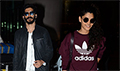 Harshvardhan and Saiyami snapped arriving back from London premiere of Mirzya - Mirzya Event Photos